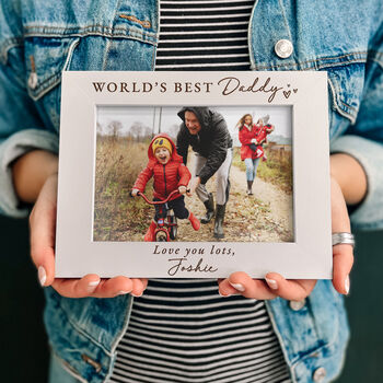 Personalised World’s Best Dad Picture Frame, 7 of 9