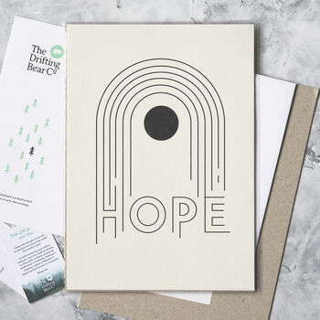 'Hope' Graphic Rainbow Print, 2 of 5