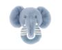 Soft Blue Elephant Baby Rattle, thumbnail 1 of 7