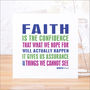 'Faith' Contemporary Bible Verse Card, thumbnail 1 of 4