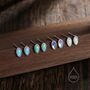 Sterling Silver Moonstone Marquise Stud Earrings, thumbnail 4 of 11