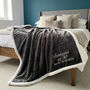 Personalised 60th Birthday Sherpa Blanket, thumbnail 5 of 12