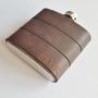 Personalised Hip Flask Made With Re Purposed Leather, thumbnail 1 of 6