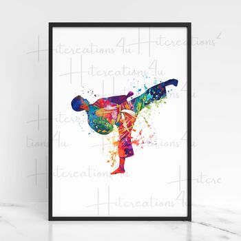 Personalised Martial Arts Print, 5 of 7