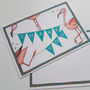Flamingo Party Invitation And Thank You Notecards, thumbnail 6 of 7