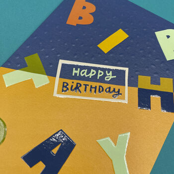 'Happy Birthday' Bold Letters Card, 2 of 2