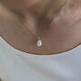 Teardrop Pearl Necklace, thumbnail 1 of 2