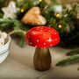 Wooden Mushroom Decoration, thumbnail 1 of 2