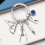 Architect Personalised Keyring Graduation Gift, Maths Keyring, thumbnail 1 of 9