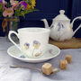 Bee And Spring Flowers China Teacup And Saucer, thumbnail 11 of 11