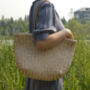 Beach Holiday Genuine Leather Tote Bag For Her, thumbnail 2 of 12