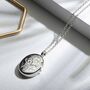 Personalised Little Sterling Silver Scroll Oval Locket, thumbnail 1 of 12