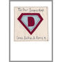 Personalised Superhero Thank You Card For Him, thumbnail 8 of 12