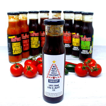 'Chilli Christmas' Personalised BBQ Sauce, 6 of 6