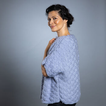 Luna Cardigan Easy Knitting Kit, 6 of 10