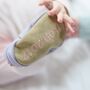 Personalised Embroidered Leather Squirrel Baby Shoes, thumbnail 3 of 7