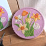 Daffodils And Tulips Embroidery Kit, thumbnail 5 of 9