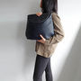 Two Way Black Leather Backpack And Shoulder Bag, thumbnail 8 of 12