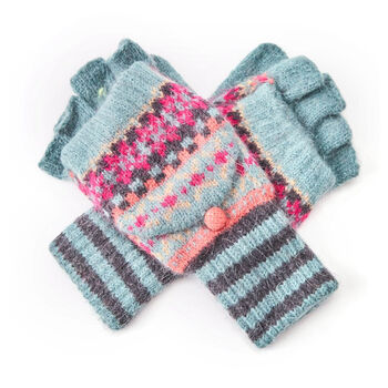 Fabulous Fairisle Knit Womens Gloves, 7 of 12