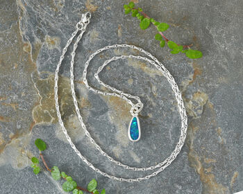 Small Australian Opal Doublet Necklace, 2 of 3