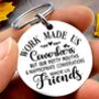 Funny Co Worker Colleague Gift Keyring Keep Safe, thumbnail 1 of 4