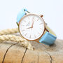 Ladies Architect Blanc Watch With Blue Strap, thumbnail 1 of 5