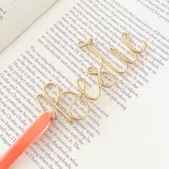 Personalised Wire Bookmark Valentine Gift, 2 of 11