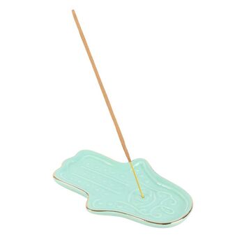 Blue Hamsa Hand Incense Stick Holder, 2 of 4