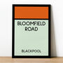 Bloomfield Road Monopoly Blackpool Football Print, thumbnail 1 of 2