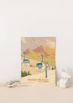 Meribel Mottaret Ski Resort France Poster Art Print, 2 of 8