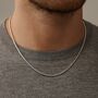 Sterling Silver Medium Snake Chain – 16in To 20in, thumbnail 4 of 9