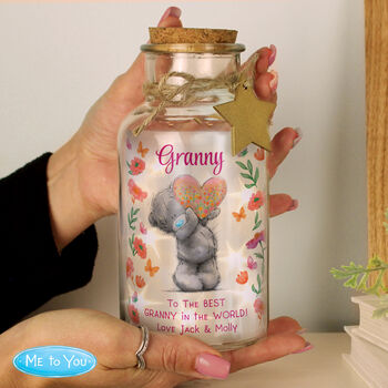 Personalised Me To You Flowery LED Light Up Jar, 2 of 5