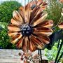 Set Of Three Or Five Copper Daisy Copper Garden Stakes, thumbnail 9 of 10
