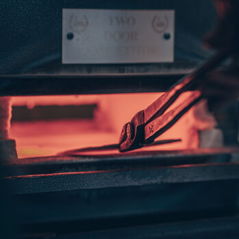 11th Anniversary Curved Square Steel Dish . Smooth Finish, 9 of 9