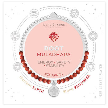 Root Chakra Red Jasper Bracelet, 3 of 8