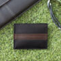 Personalised Black English Leather Card Holder Wallet, thumbnail 7 of 8