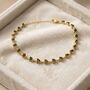 Peridot August Birthstone Heart Tennis Bracelet, thumbnail 1 of 4