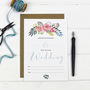 Floral Write Your Own Wedding Invitation Set, thumbnail 4 of 6