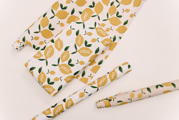 Personalised Lemon Wrapping Paper, 3 of 5