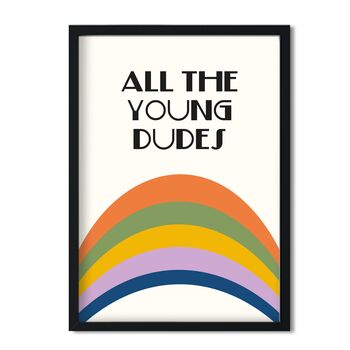 All The Young Dudes Nursery Retro Art Print, 3 of 3