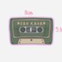 Noah Kahan Inspired Cassette Tape Sticker, thumbnail 2 of 2