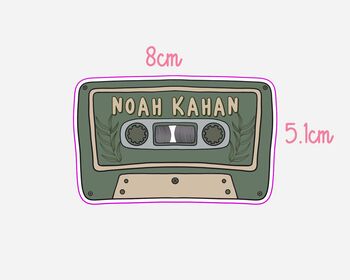 Noah Kahan Inspired Cassette Tape Sticker, 2 of 2