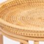 Boho Rattan Eco Friendly Side Table, thumbnail 4 of 5