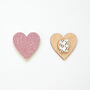 Two Pack Of Pink Heart Wall Hooks, thumbnail 4 of 5