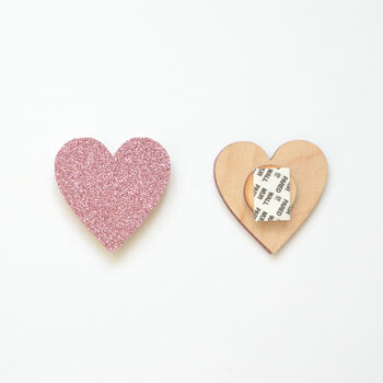 Two Pack Of Pink Heart Wall Hooks, 4 of 5