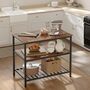 Three Tier Kitchen Island With Worktop Shelves, thumbnail 1 of 6