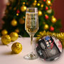 Merry Christmas Champagne Flute With Chocolate And Decoration Gift Set, thumbnail 1 of 7