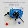 Blue Polka Dot Dog Poo Bag Holder, thumbnail 3 of 5