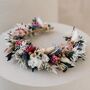Rue Boho Bridal Dried Flower Crown Wedding Headband, thumbnail 1 of 3
