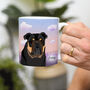 Personalised Dog Mug Gift For Dog Lover Misty Morning, thumbnail 2 of 9